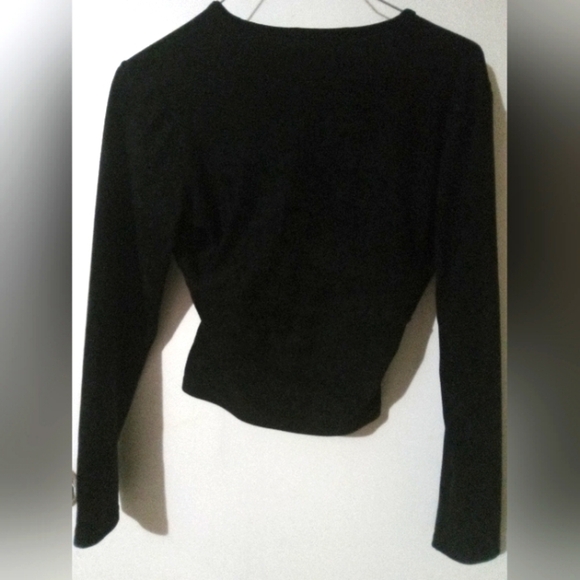 Beautiful Vintage "COCO PARIS" made in France faux suede long sleeve top blouse - Picture 2 of 7